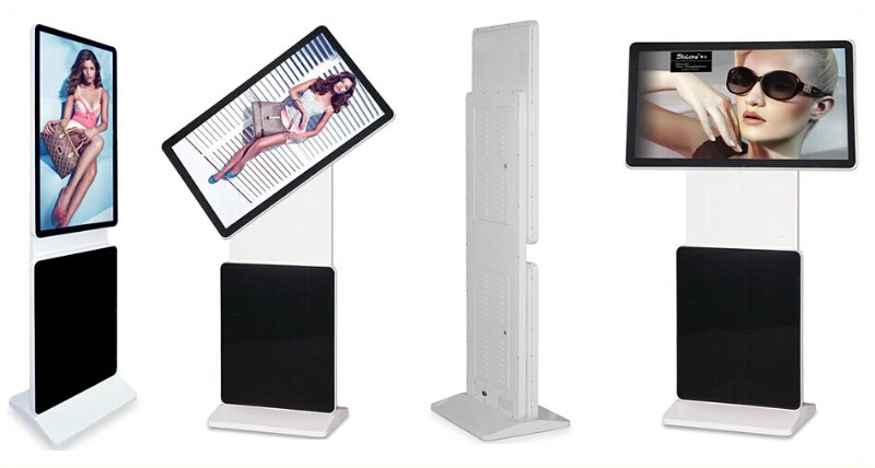 Floor Standing Indoor LCD Rotating Screen Touch Kiosk Digital Signage