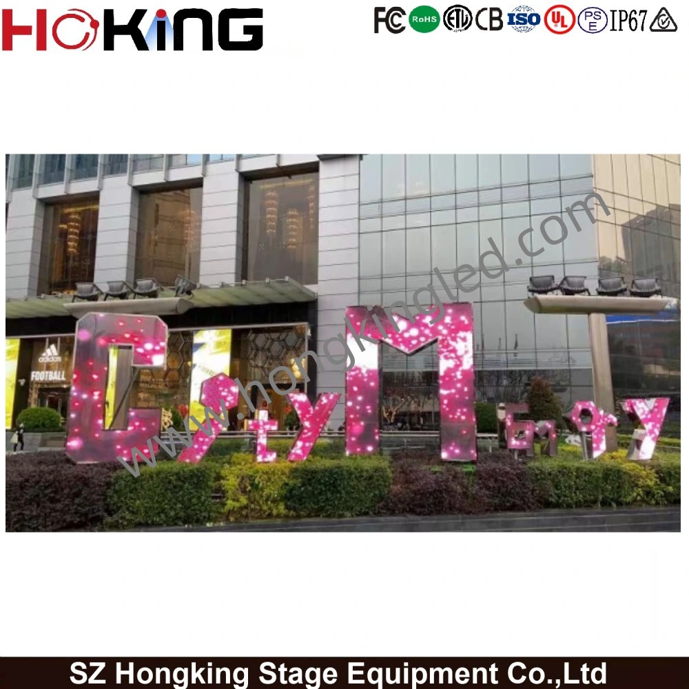 Outdoor 3D LED Video Advertising Screen 90 Degree Corner Building Billboard Signs Wall Mounted Digital Signage