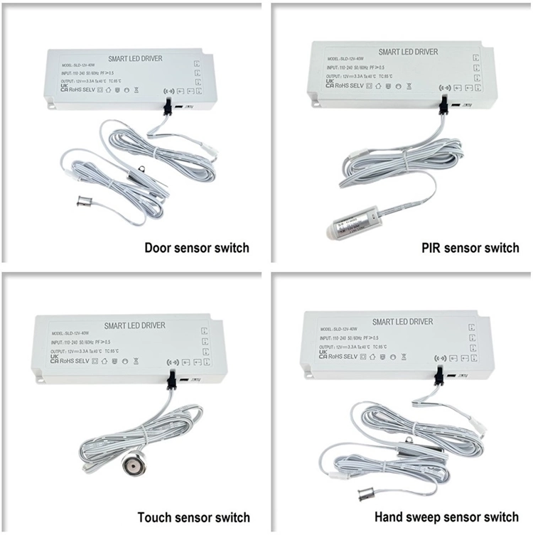 Smart Sensor Cabinet Strip Light 24W 36W 40W 60W 100W 150W 12V LED Power Supply