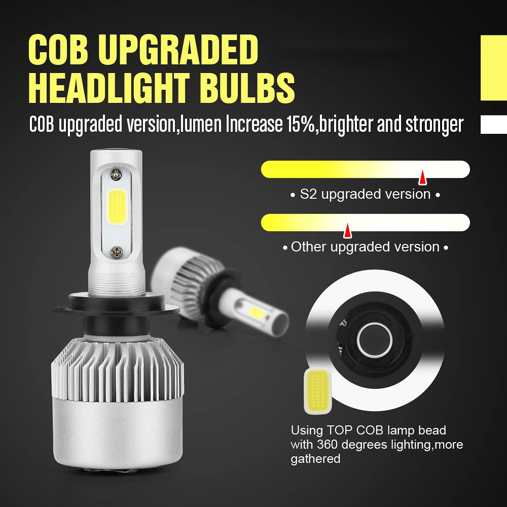 S1 X3 C6 S2 H7 H13 LED Auto Light with Car LED Headlamp 9006 9005 H1 H3 5202 and Xenon Kit 3000K H11 Bulb